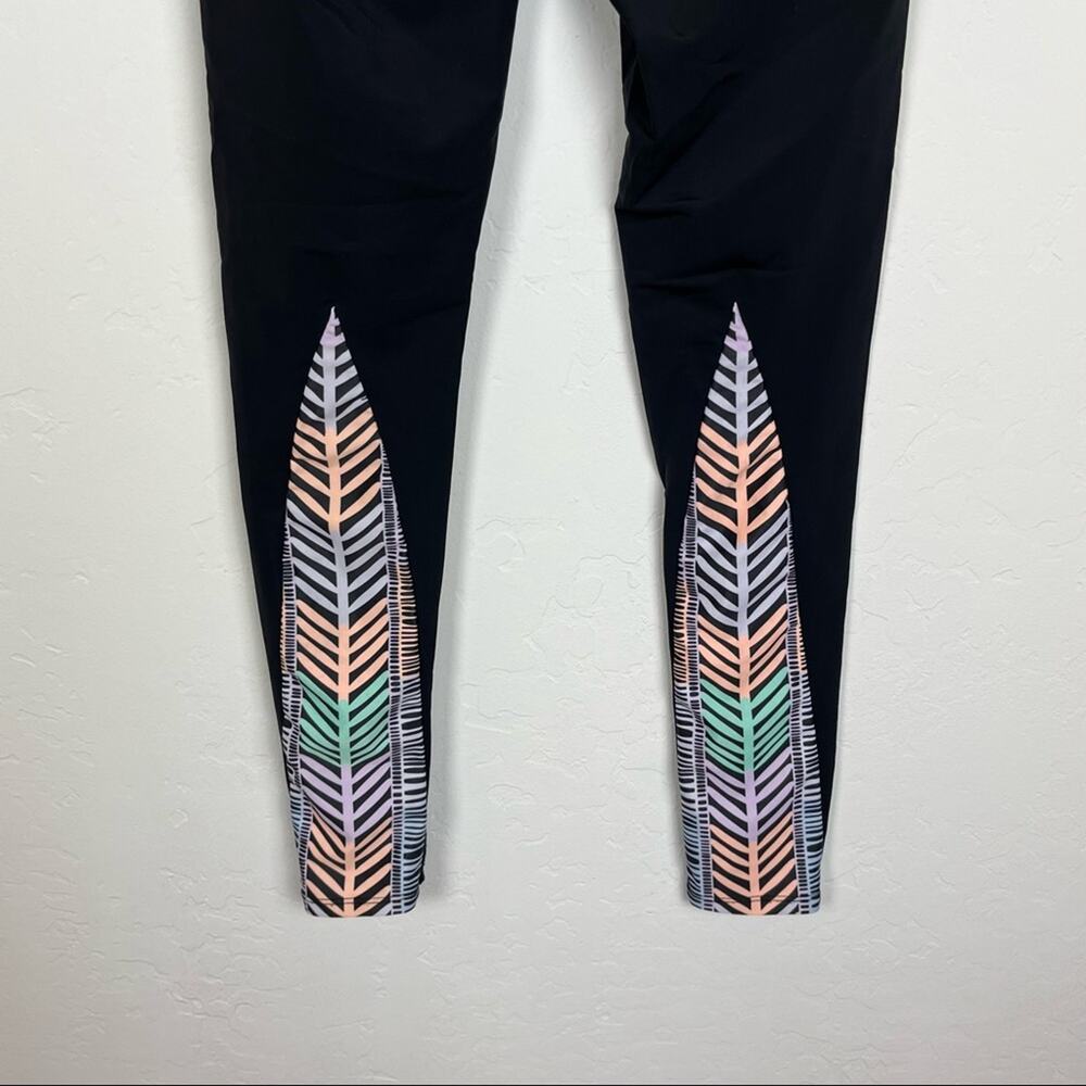 Mara Hoffman Active Black Pattern Leggings - image 4
